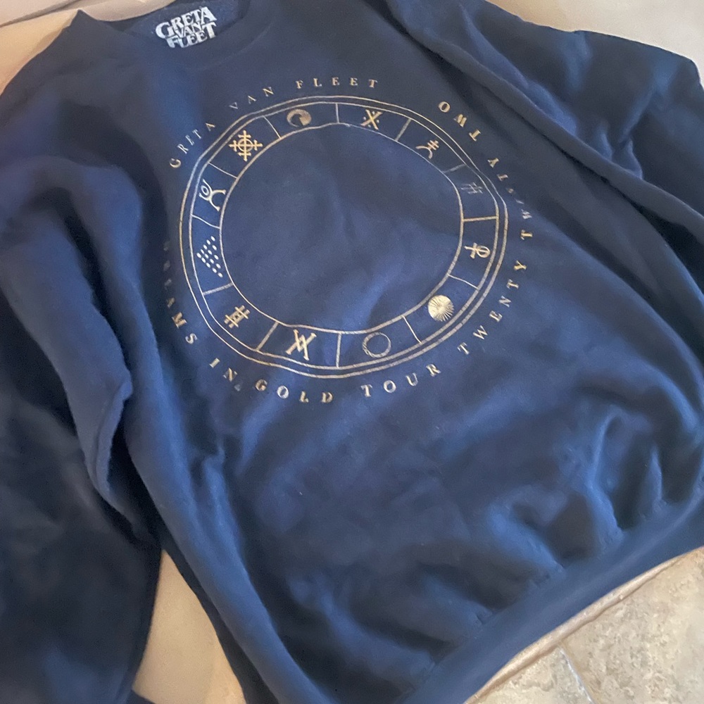 Greta Van Fleet Dreams in Gold Europe 2022 Crewneck